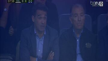 Luis García y Sergio González se dejan ver por Mestalla