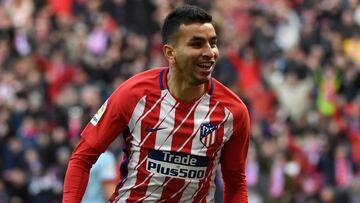 Ángel Correa celebra su gol al Celta.