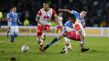 Santa Fe necesita dos goles de ventaja como m&iacute;nimo para salir campe&oacute;n directo contra Millonarios.