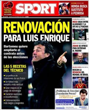 Portadas de la prensa deportiva