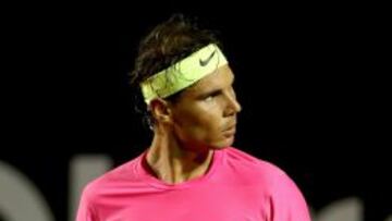 Rafael Nadal, durante su debut en Río de Janeiro.