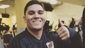 Juan Fernando Quintero, volante de River Plate. 