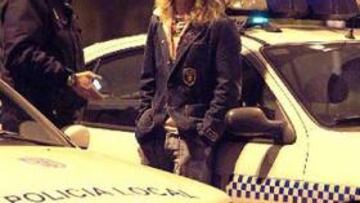 <B>IMPRUDENTE.</B> El jugador del Racing de Santander, en el momento de su detención.