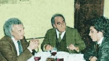 <b>CENA CUMBRE. </b>Mendoza, Calderón y Hugo.