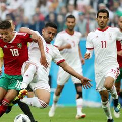La victoria de Irán ante Marruecos en 25 imágenes