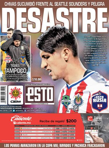 Prensa mexicana critica a sus equipos por derrotas ante MLS