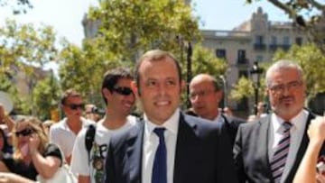 <b>CEDIÓ. </b>Rosell tuvo que terminar cediendo para que se produjera el acuerdo con Vilanova.