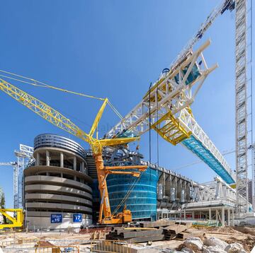 Nuevas imágenes: las obras del estadio Santiago Bernabéu avanzan a buen ritmo