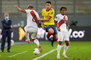 La Selección Colombia derrotó 0-3 a Perú en el estadio Nacional de Lima, por la séptima jornada de las Eliminatorias Sudamericanas.