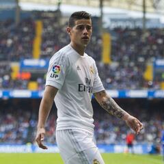 Los números de James en La Liga: lesión, caos y talento