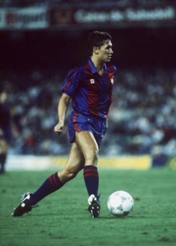 Gary Lineker jug¨® y triunf¨® en el Barcelona entre 1986 y 1989.