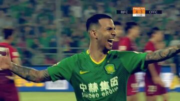 El golazo en la liga china que da la vuelta al mundo