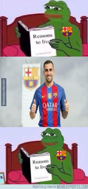 Paco Alcácer y su gol protagonistas de los memes del Granada-Barcelona