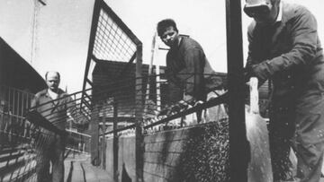 Nacen juntos el alambrado
y el gol olímpico (1924)