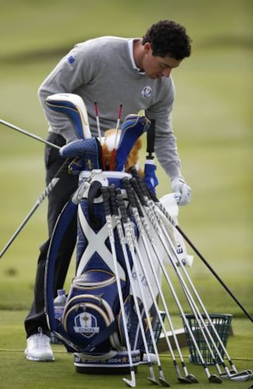 Rory Mcllroy durante la European Ryder Cup en Escocia.