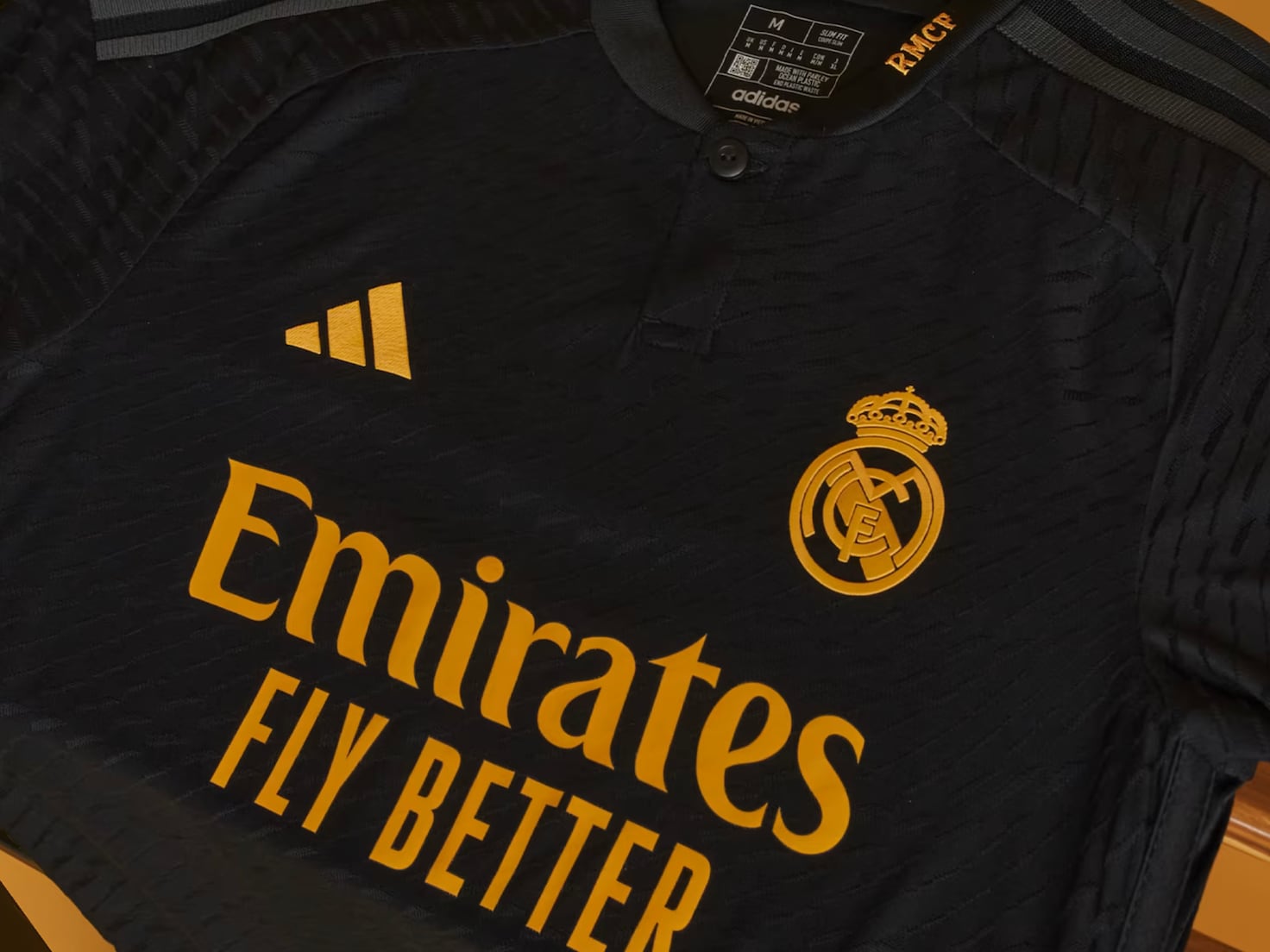 Real madrid home top away and third kit