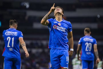     Rodrigo Huescas celebrates his goal 2-0 of Cruz Azul during the game Cruz Azul vs Santos, corresponding to Round 17 of the Torneo Clausura 2023 of the Liga BBVA MX, at Azteca Stadium, on April 29, 2023.

<br><br>

Rodrigo Huescas celebra su gol 2-0 de Cruz Azul durante el partido Cruz Azul vs Santos, Correspondiente a la Jornada 17 del Torneo Clausura 2023 de la Liga BBVA MX, en el Estadio Azteca, el 29 de Abril de 2023.