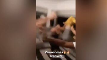 La tremenda celebración del gol en la casa de Ansu Fati