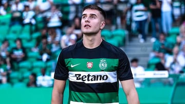 Ivan Fresneda durante un partido con el Sporting de Portugal
