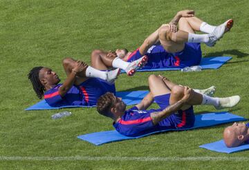 El Atleti entrena en Brunico al pie de los alpes italianos