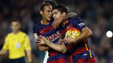 Neymar y Luis Suárez.