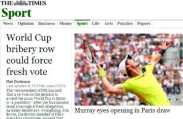 Portadas de la prensa extranjera