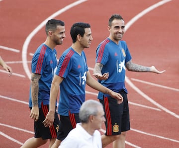 Suso, Dani Parejo y Paco Alcácer.