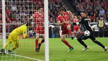 Keylor Navas, Sergio Ramos y Thomas Mueller.