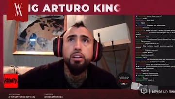 La Roja desperdició tres opciones de gol y Vidal reaccionó así en Twitch: la escena ya es viral