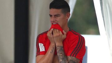 Bild: James tuvo un ataque de ira en el vestuario del Bayern