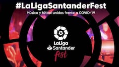 25/03/20 CARTEL promocional de LaLiga Santander Fest  festival de musica online