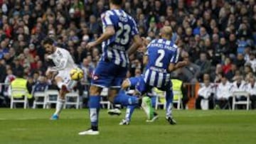 Isco marc&oacute; ante el Deportivo.