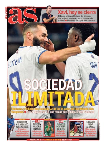 Las portadas de AS de noviembre