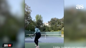 Naomi Osaka entrena sin parar en embarazo