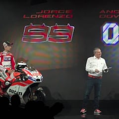 Lorenzo se presentó con Ducati y ya luce la Desmosedici GP17