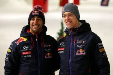 Daniel Ricciardo y Daniil Kvyat