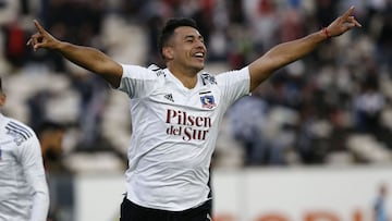 Futbol, Colo Colo vs Deportes Antofagasta.
 Fecha 17, campeonato nacional 2021.
 El jugador de Colo Colo Ivan Morales  celebra su gol contra Deportes Antofagasta durante el partido de primera division realizado en el estadio Monumental.
 Santiago, Chile.
 21/08/2021
 Marcelo Hernandez/Photosport
 
 Football,  Colo Colo vs Deportes Antofagasta.
 17th date, 2021 national Championship.
 Colo Colo&acirc;s player Ivan Morales, celebrates his goal against Deportes Antofagasta during the first division match at the Monumental stadium in Santiago, Chile.
 08/21/2021
 Marcelo Hernandez/Photosport