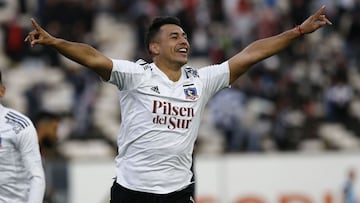 Futbol, Colo Colo vs Deportes Antofagasta.
Fecha 17, campeonato nacional 2021.
El jugador de Colo Colo Ivan Morales celebra su gol contra Deportes Antofagasta durante el partido de primera division realizado en el estadio Monumental.
Santiago, Chile.
21/08/2021
Marcelo Hernandez/Photosport
Football, Colo Colo vs Deportes Antofagasta.
17th date, 2021 national Championship.
Colo Coloâs player Ivan Morales, celebrates his goal against Deportes Antofagasta during the first division match at the Monumental stadium in Santiago, Chile.
08/21/2021
Marcelo Hernandez/Photosport