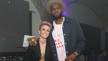 Megan Rapinoe y Lebron James se unieron en el after party de los ESPYS. Ambos deportistas se caracterizan por ser cr&iacute;ticos del presidente Donald Trump.