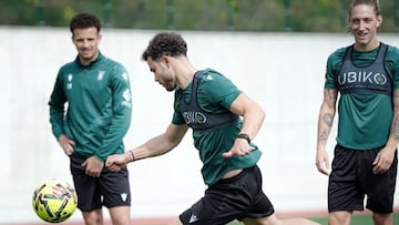 Marcos Fernández, esta semana en una sesión del Ceuta.