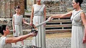 Ayer se ensayó la ceremonia en Olimpia.