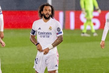 Marcelo en la actualidad durante un partido de Champions frente al Chelsea.