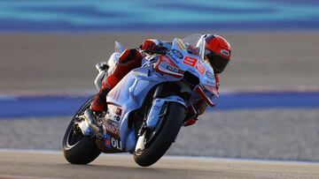 Marc Márquez con la Ducati en Qatar.