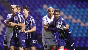 during the 16th round match between Puebla and Monterrey as part of the Liga BBVA MX, Torneo Apertura 2024 at Cuauhtemoc Stadium on August 16, 2024 in Puebla, Mexico.