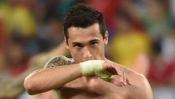 Davidson, en el primer partido jugado ante Chile.