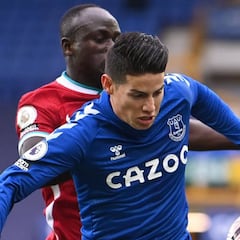 James Rodríguez, el mejor calificado en Everton vs. Livepool