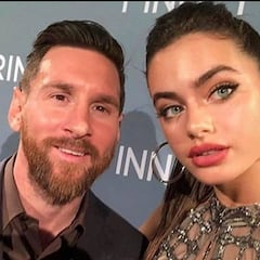 Messi evita acercarse más de lo debido a una modelo, según las redes