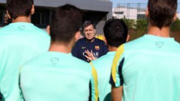 Las imágenes del primer entrenamiento de Tata Martino