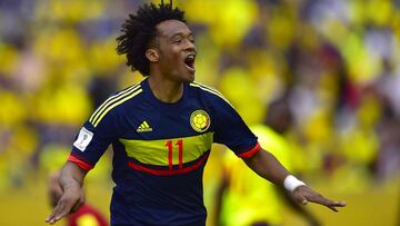 Juan Guillermo Cuadrado, jugador que marc&oacute; un gol en el 2-0 de Colombia frente a Ecuador