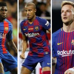 Póker de jugadores en el escaparate